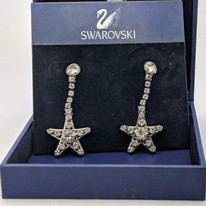 Swarovski Bailee Crystal Star Earrings -New In Box